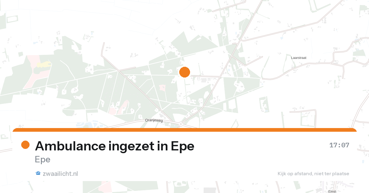 Ambulance ingezet in Epe — 26 aug 2026
