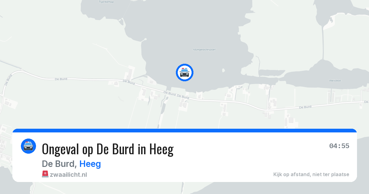 Ongeval op De Burd in Heeg — 28 jun 2026