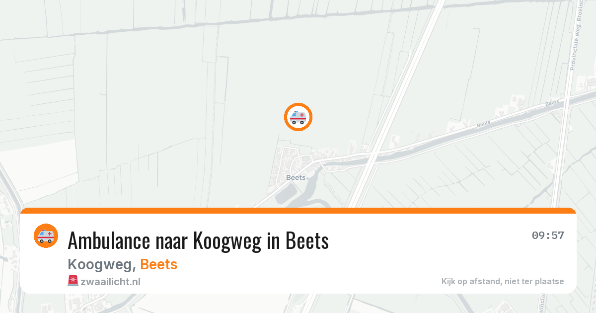 Ambulance naar Koogweg in Beets — 26 feb 2026