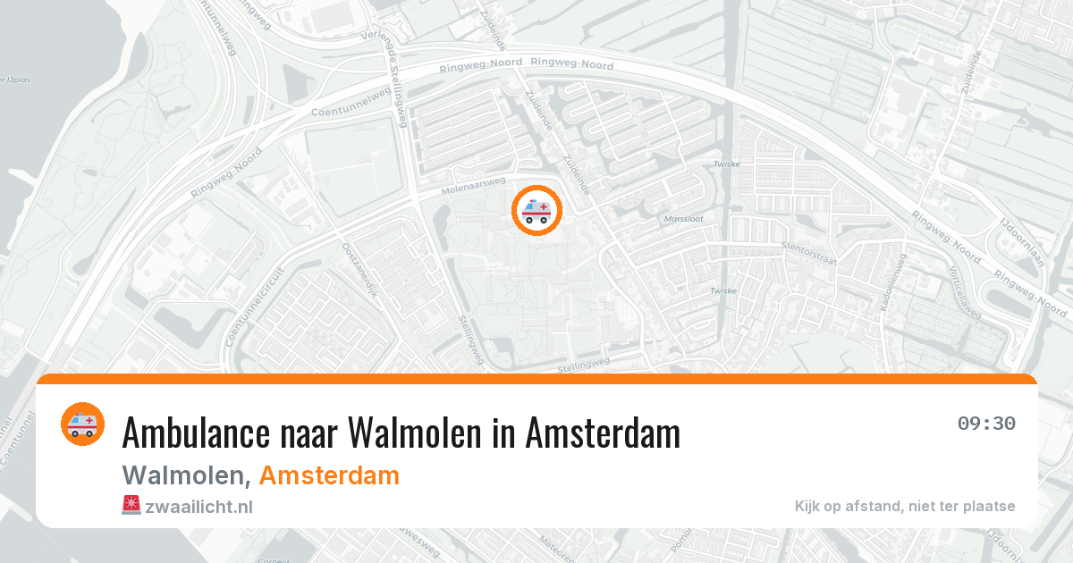 Ambulance naar Walmolen in Amsterdam — 2 aug 2026