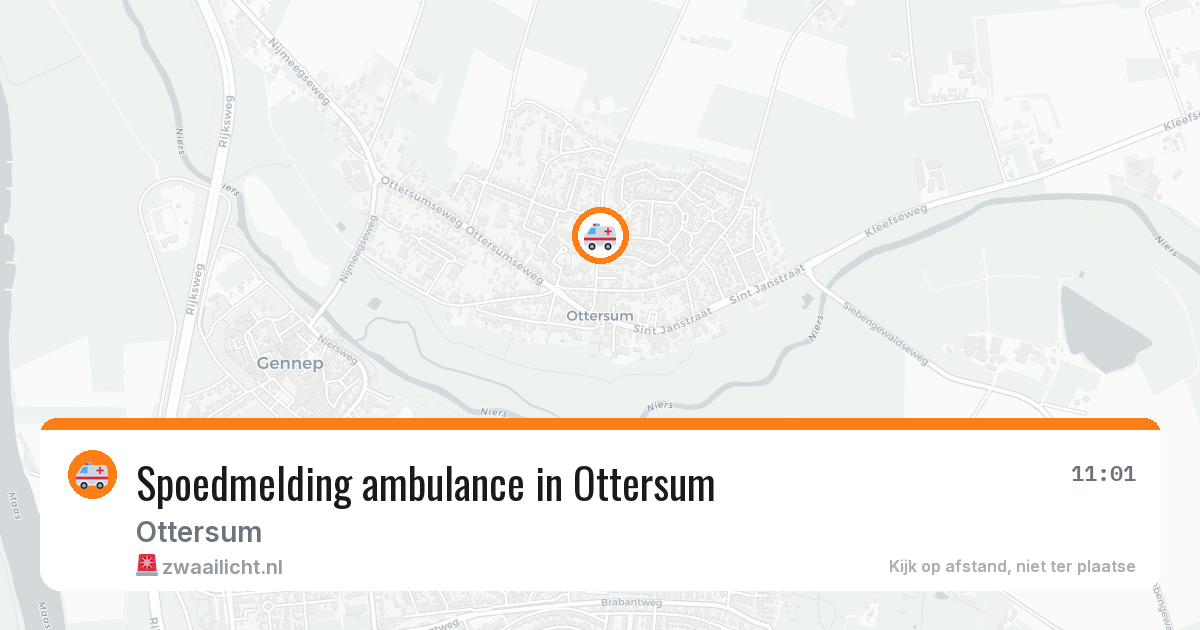 Spoedmelding ambulance in Ottersum — 17 apr 2026