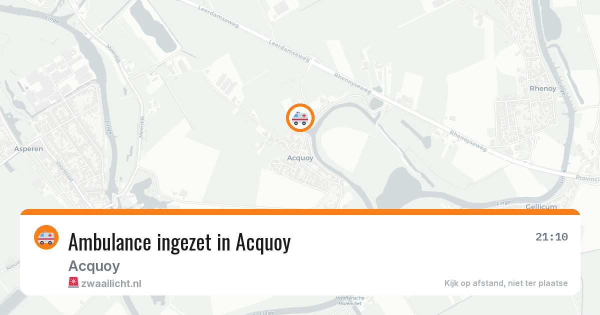 Ambulance ingezet in Acquoy — 21 feb 2026