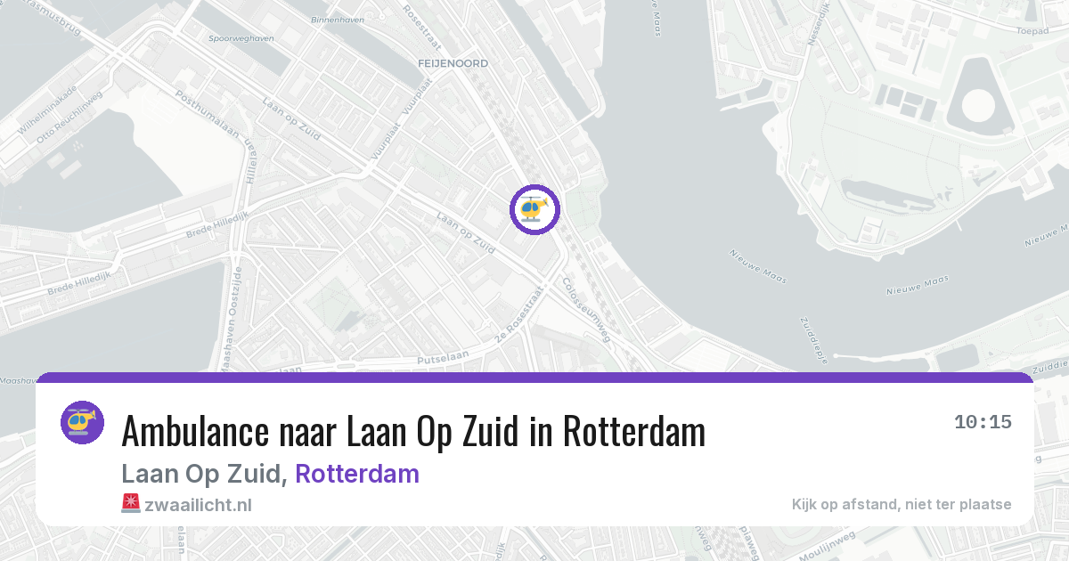 Ambulance naar Laan Op Zuid in Rotterdam — 20 jul 2026