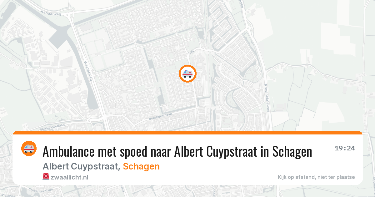 Ambulance met spoed naar Albert Cuypstraat in Schagen — 22 jan 2026