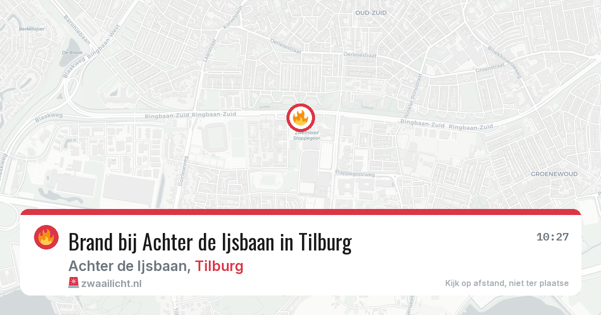 Brand bij Achter de Ijsbaan in Tilburg — 22 jul 2026