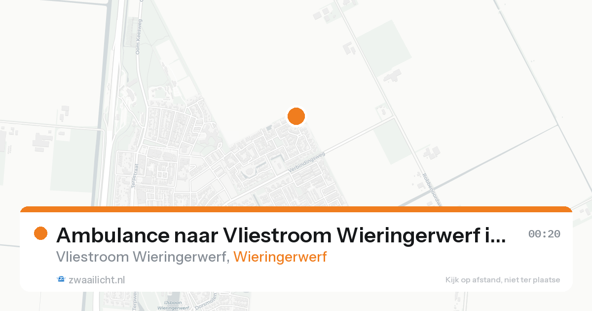 Ambulance naar Vliestroom Wieringerwerf in Wieringerwerf — 22 aug 2026