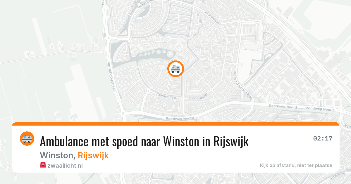 Ambulance met spoed naar Winston in Rijswijk — 18 jan 2026