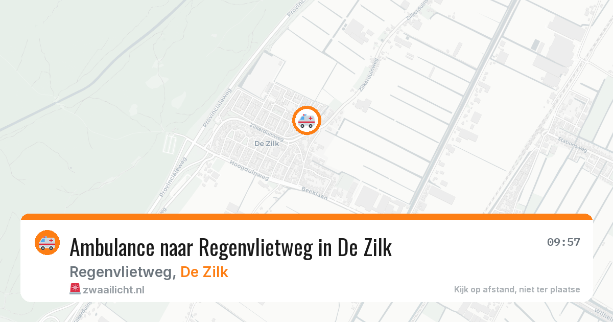 Ambulance naar Regenvlietweg in De Zilk — 15 mei 2026