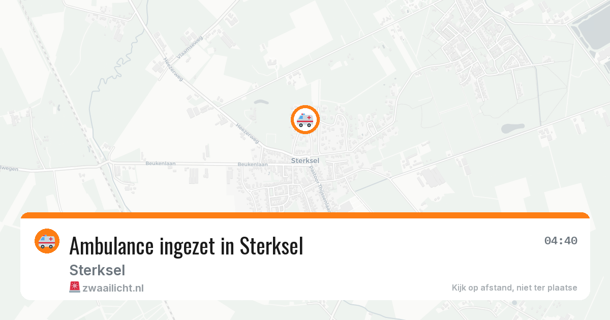 Ambulance ingezet in Sterksel — 24 mei 2026