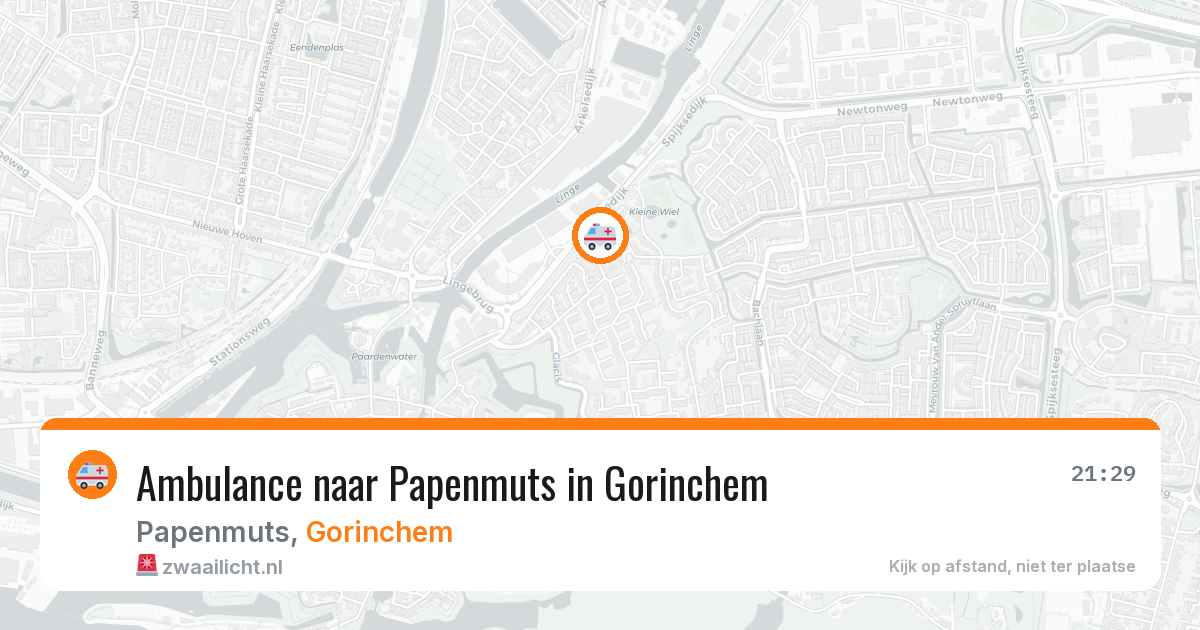 Ambulance naar Papenmuts in Gorinchem — 10 jul 2026