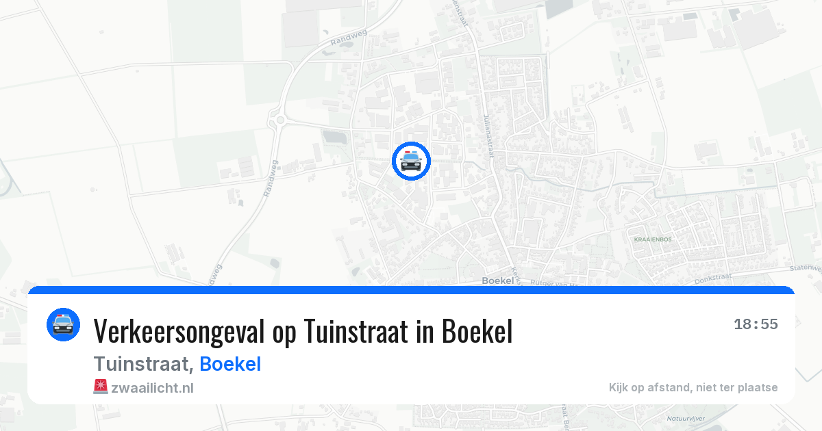 Verkeersongeval op Tuinstraat in Boekel — 23 mei 2026