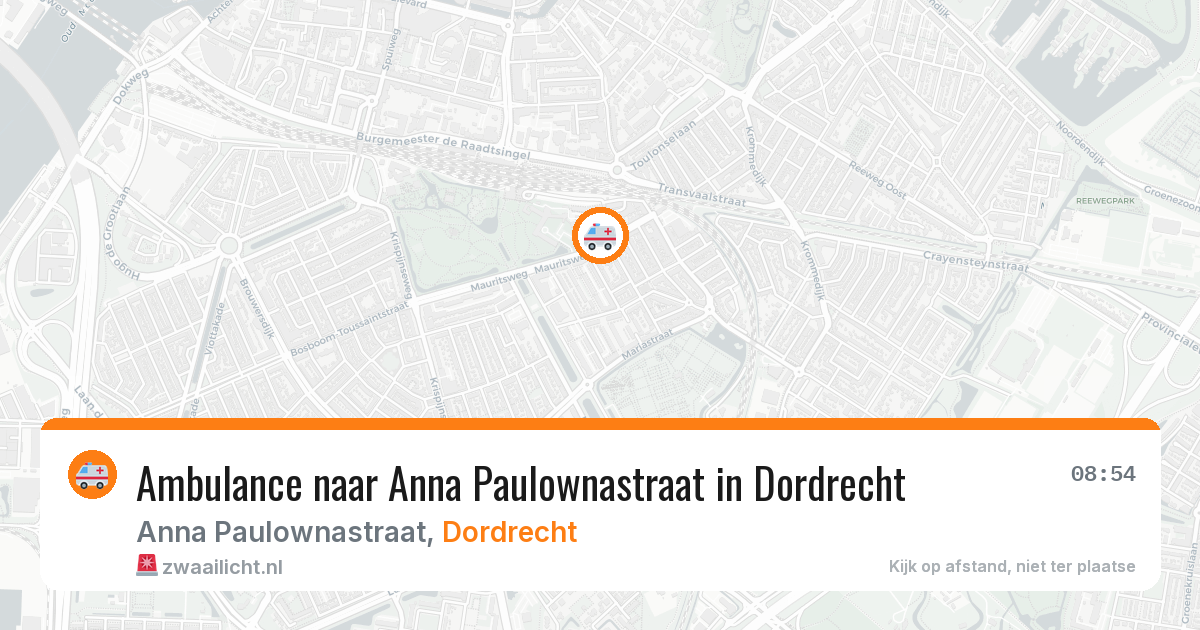 Ambulance naar Anna Paulownastraat in Dordrecht — 30 jun 2026