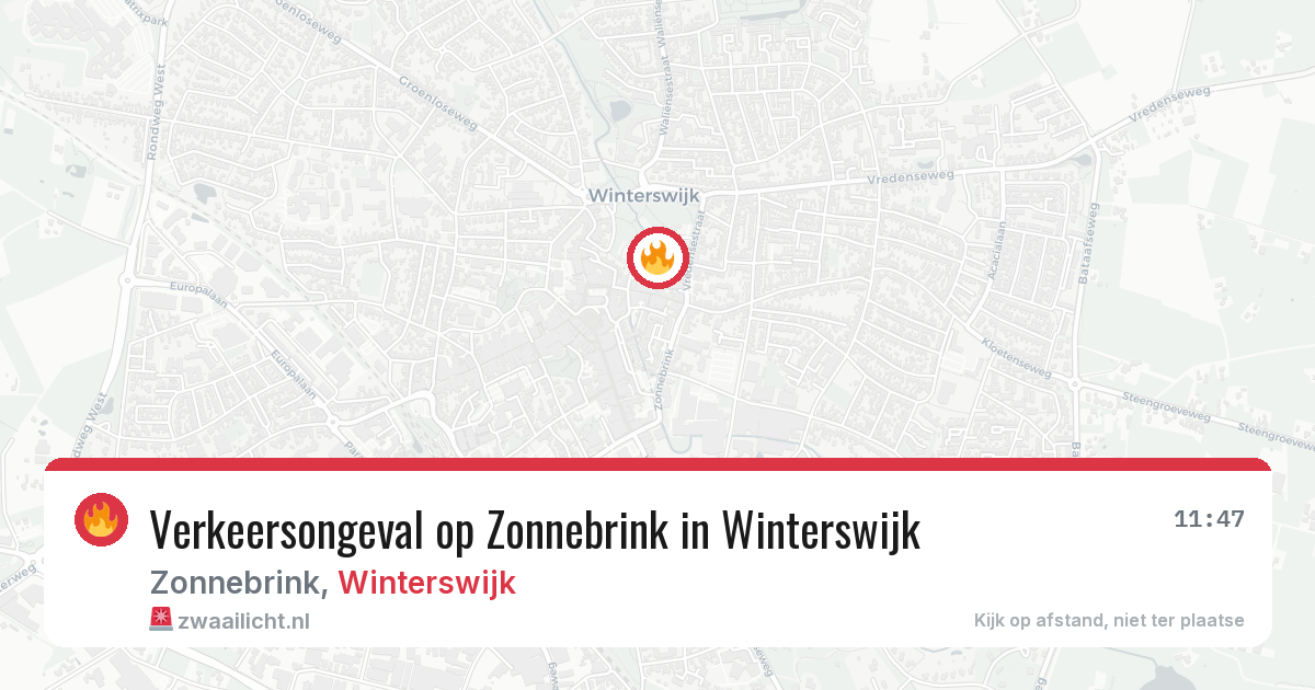 Verkeersongeval op Zonnebrink in Winterswijk — 29 mei 2026
