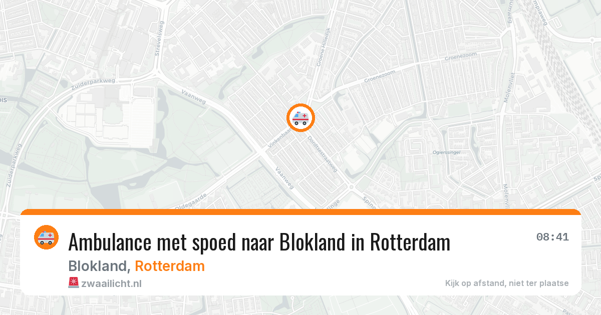 Ambulance met spoed naar Blokland in Rotterdam — 22 jun 2026