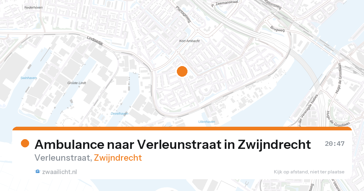 Ambulance naar Verleunstraat in Zwijndrecht — 28 aug 2026