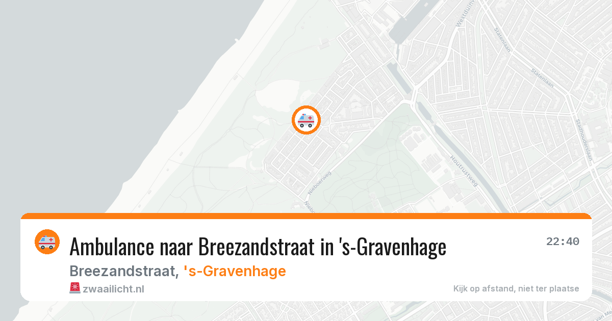 Ambulance naar Breezandstraat in 's-Gravenhage — 15 jun 2026