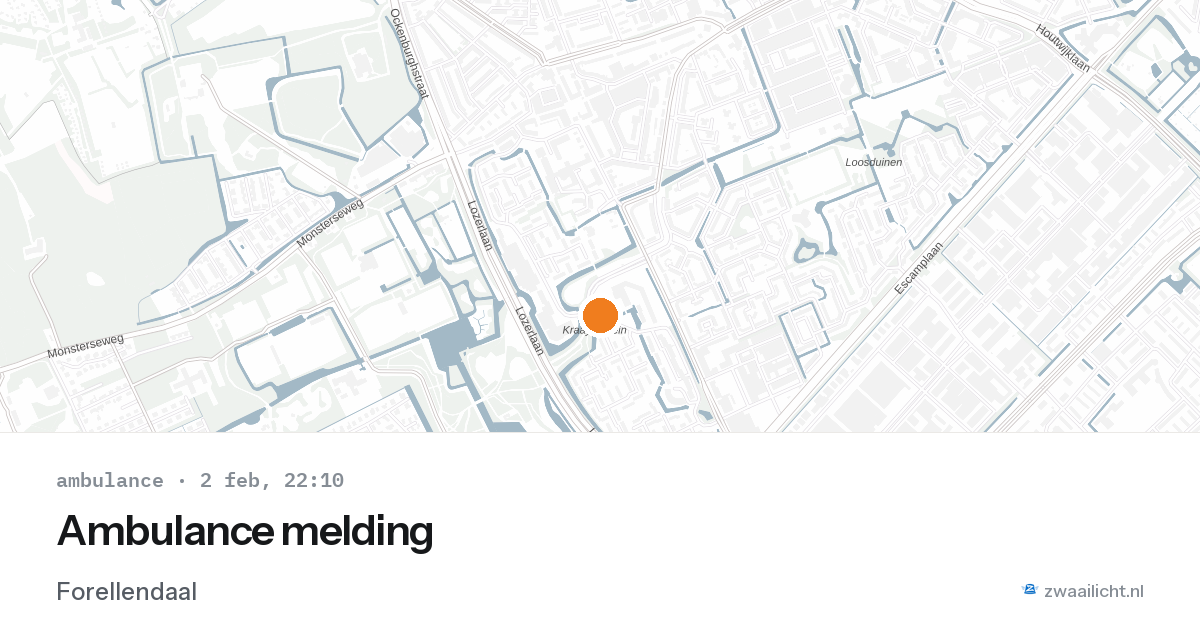 Ambulance melding — 2 feb 2026