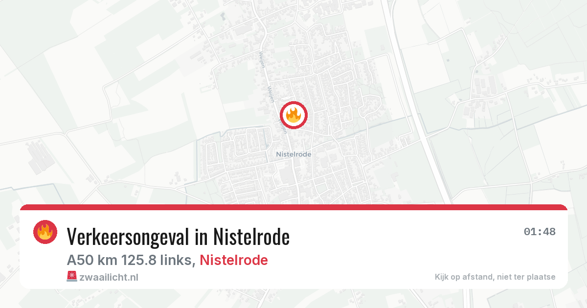Verkeersongeval in Nistelrode — 6 jun 2026