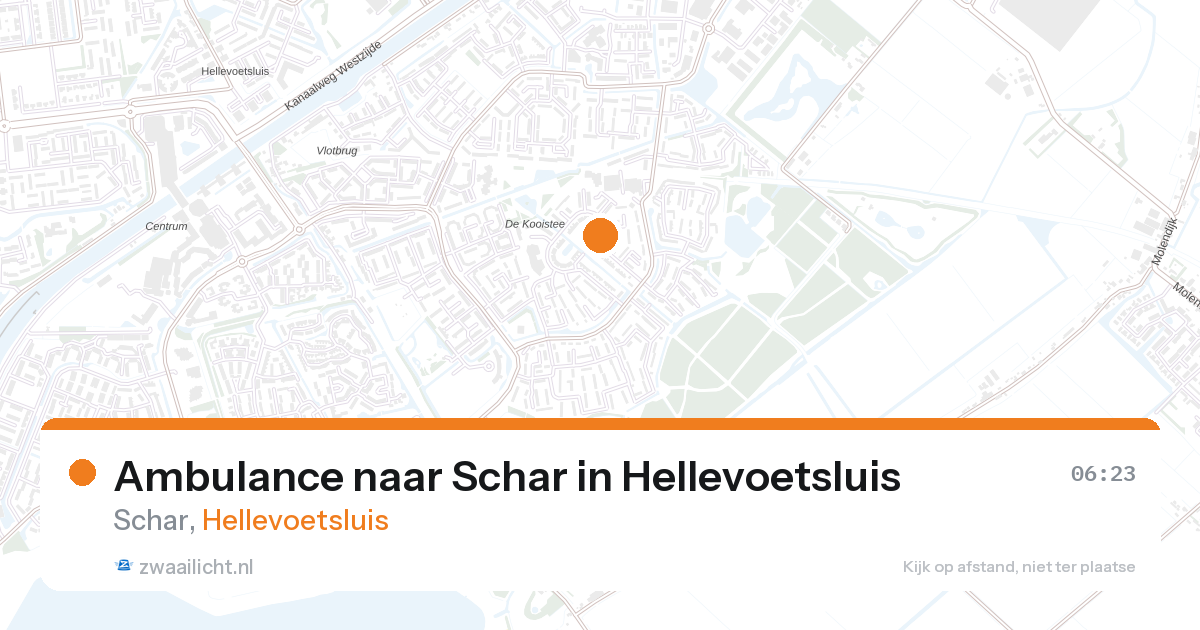 Ambulance naar Schar in Hellevoetsluis — 13 jun 2026