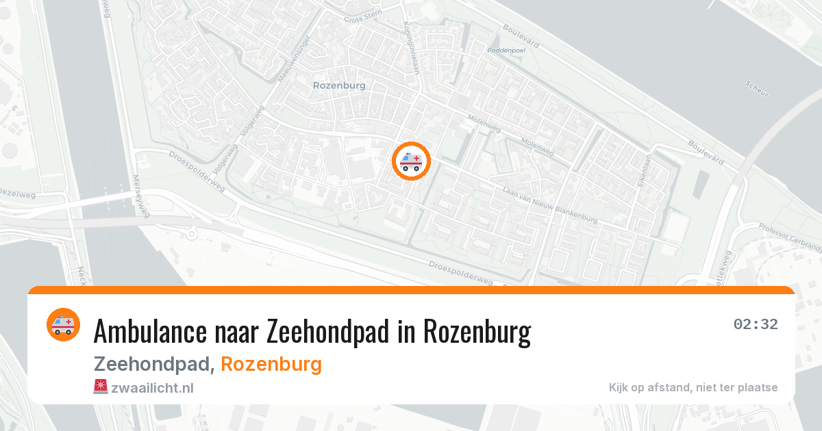 Ambulance naar Zeehondpad in Rozenburg — 27 jun 2026