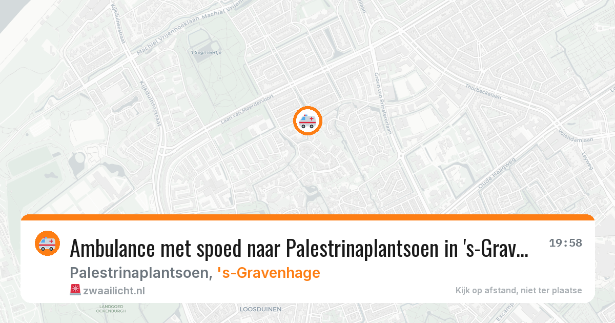 Ambulance met spoed naar Palestrinaplantsoen in 's-Gravenhage — 27 mei 2026