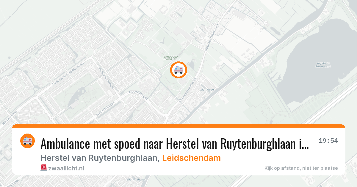 Ambulance met spoed naar Herstel van Ruytenburghlaan in Leidschendam — 9 feb 2026