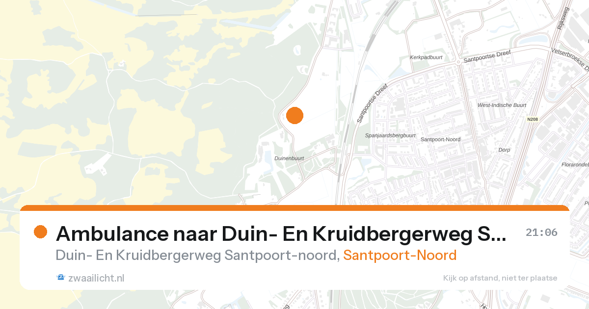 Ambulance naar Duin- En Kruidbergerweg Santpoort-noord in Santpoort-Noord — 26 aug 2026