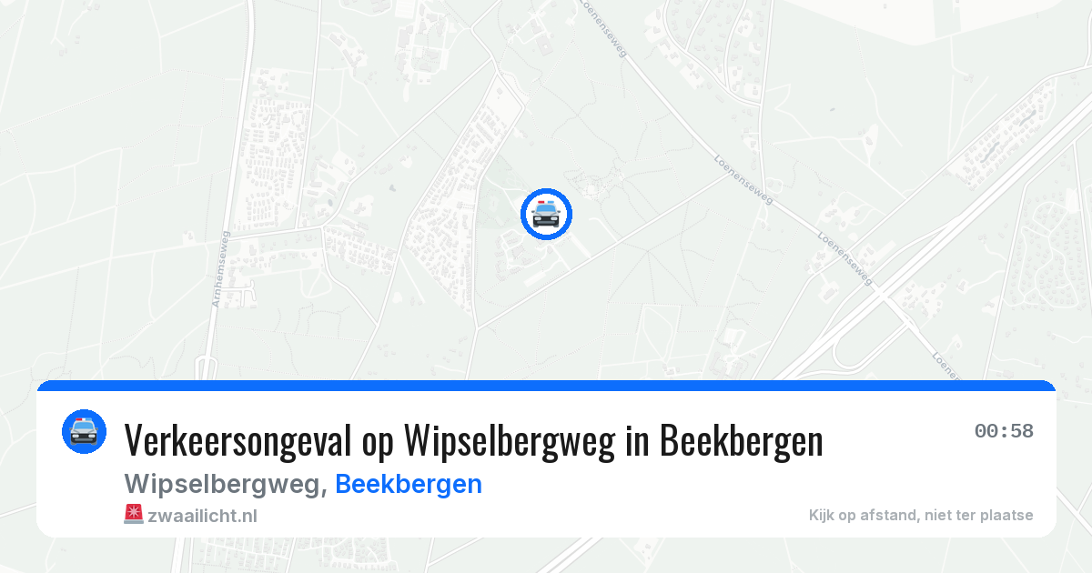 Verkeersongeval op Wipselbergweg in Beekbergen — 29 mrt 2026