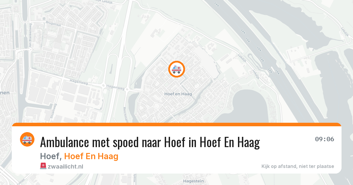 Ambulance met spoed naar Hoef in Hoef En Haag — 14 aug 2026