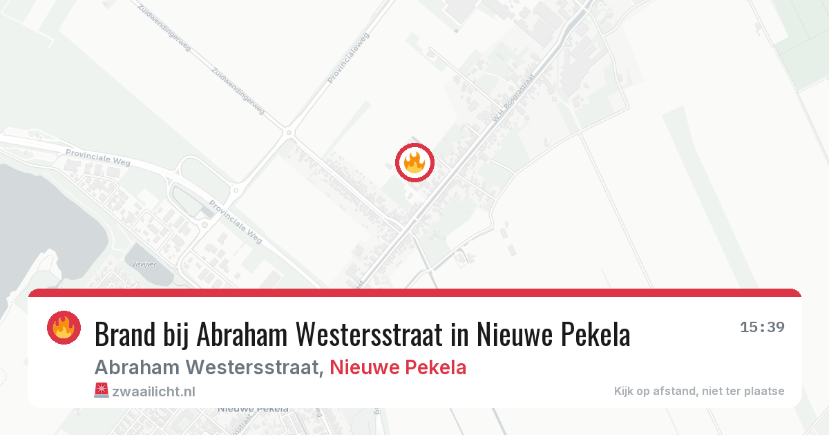 Brand bij Abraham Westersstraat in Nieuwe Pekela — 1 feb 2026
