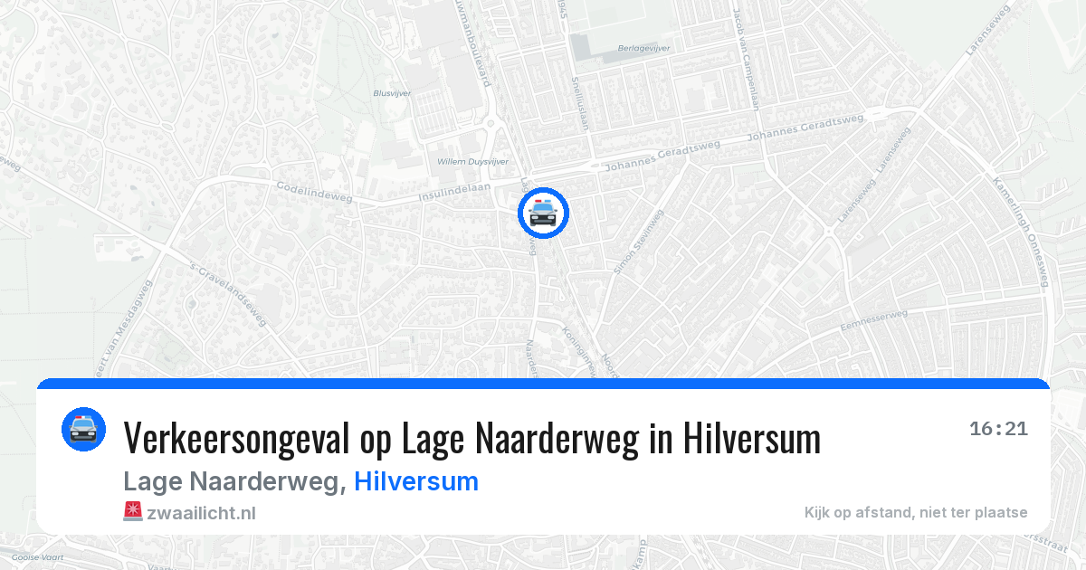 Verkeersongeval op Lage Naarderweg in Hilversum — 3 feb 2026
