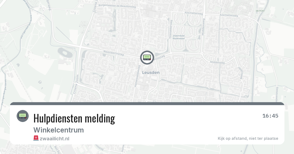 Hulpdiensten melding — 9 feb 2026