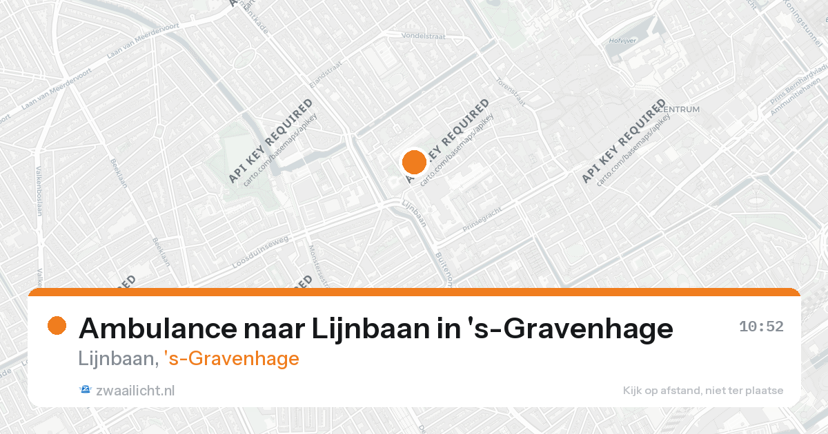 Ambulance naar Lijnbaan in 's-Gravenhage — 26 aug 2026