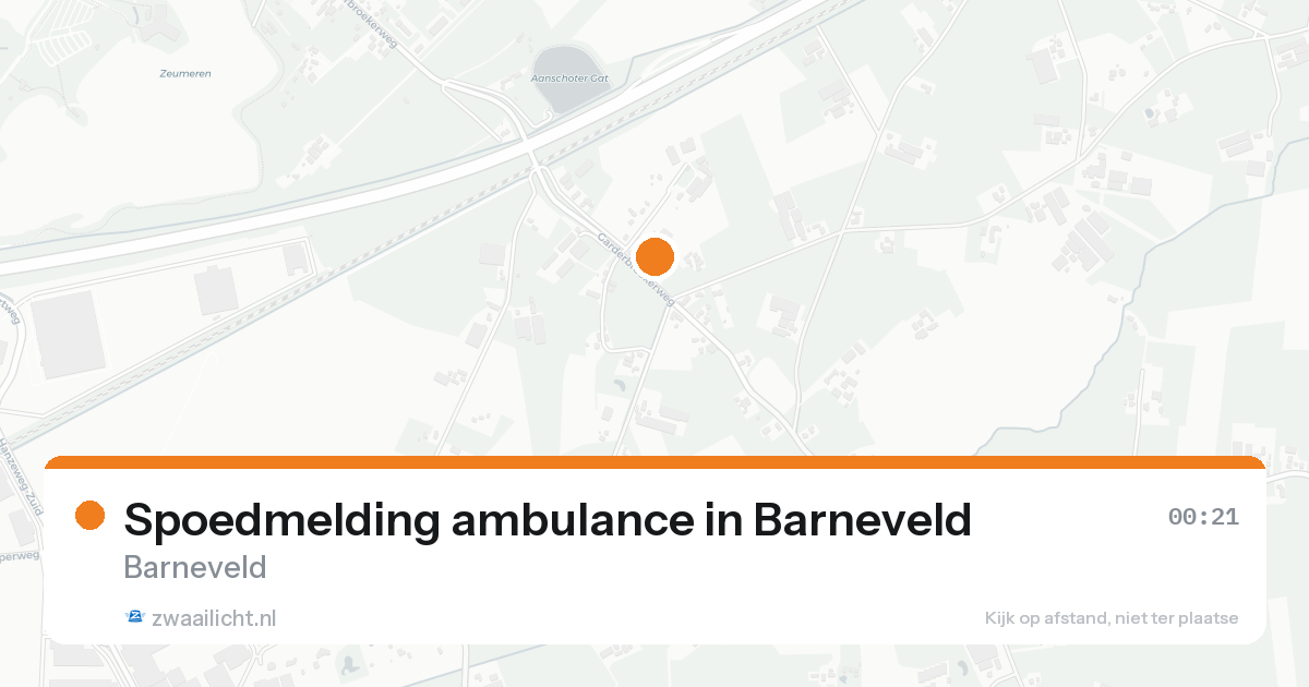 Spoedmelding ambulance in Barneveld — 15 aug 2026