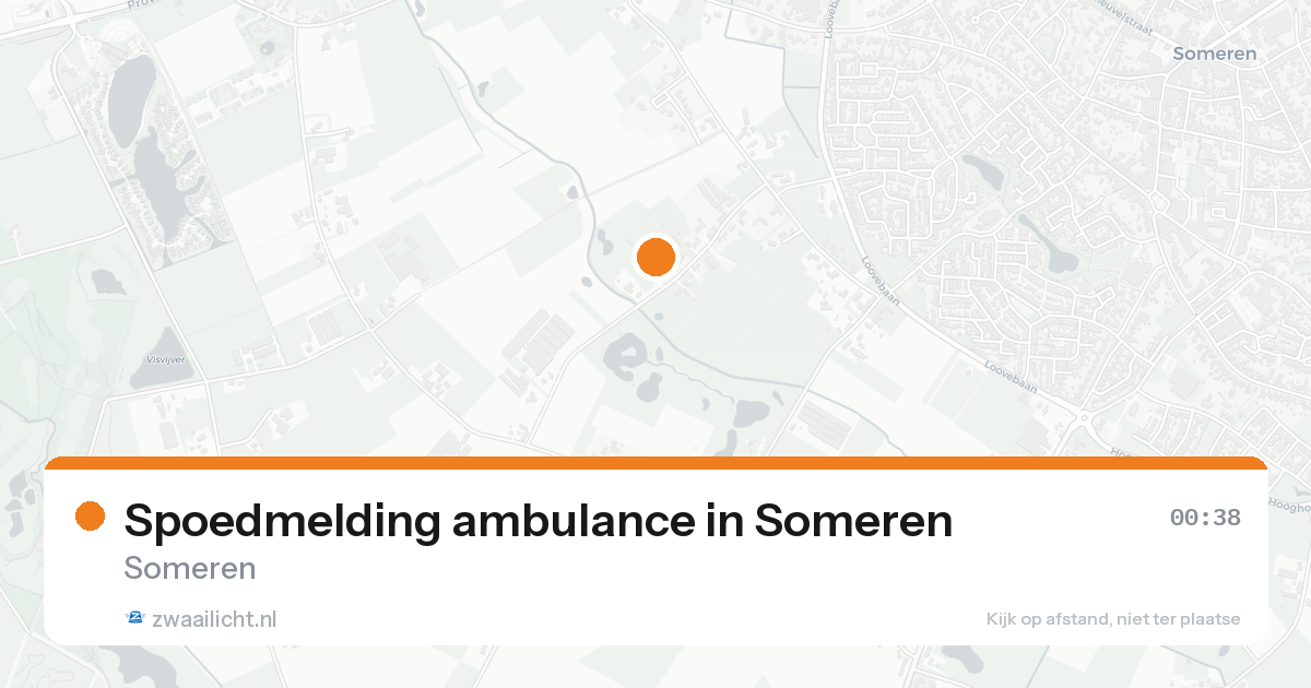Spoedmelding ambulance in Someren — 18 aug 2026