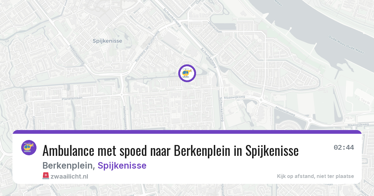 Ambulance met spoed naar Berkenplein in Spijkenisse — 29 jun 2026