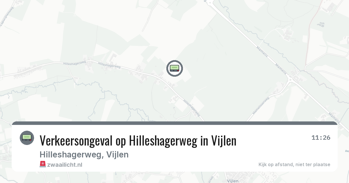 Verkeersongeval op Hilleshagerweg in Vijlen — 13 jul 2026