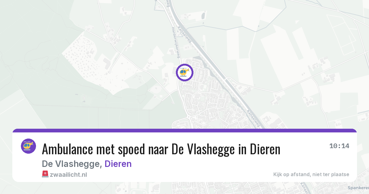 Ambulance met spoed naar De Vlashegge in Dieren — 7 jun 2026
