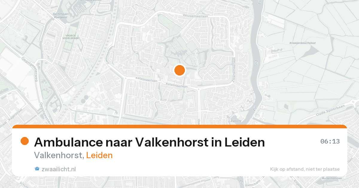 Ambulance naar Valkenhorst in Leiden — 31 jan 2026