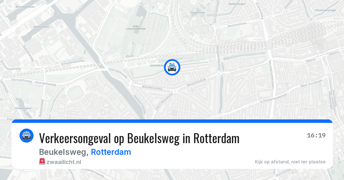 Verkeersongeval op Beukelsweg in Rotterdam — 17 mei 2026
