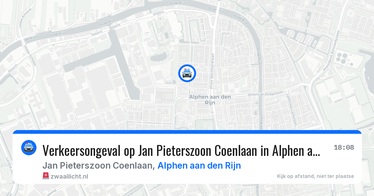 Verkeersongeval op Jan Pieterszoon Coenlaan in Alphen aan den Rijn — 23 apr 2026