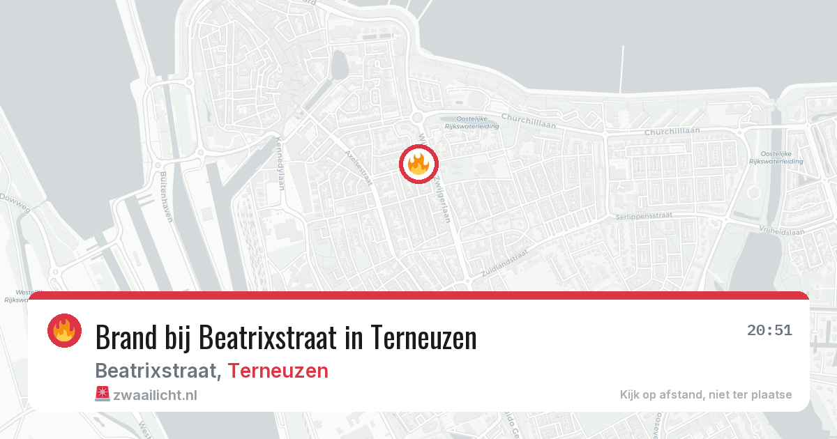 Brand bij Beatrixstraat in Terneuzen — 19 jun 2026
