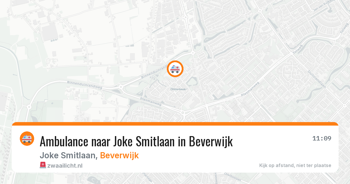 Ambulance naar Joke Smitlaan in Beverwijk — 14 jun 2026