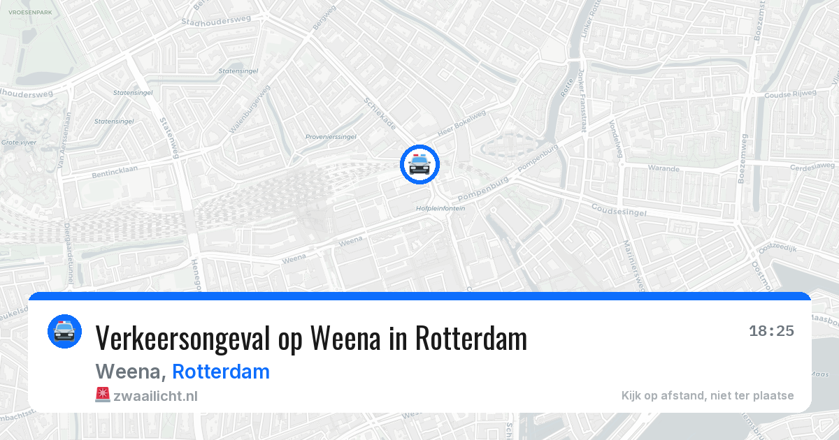 Verkeersongeval op Weena in Rotterdam — 31 mrt 2026