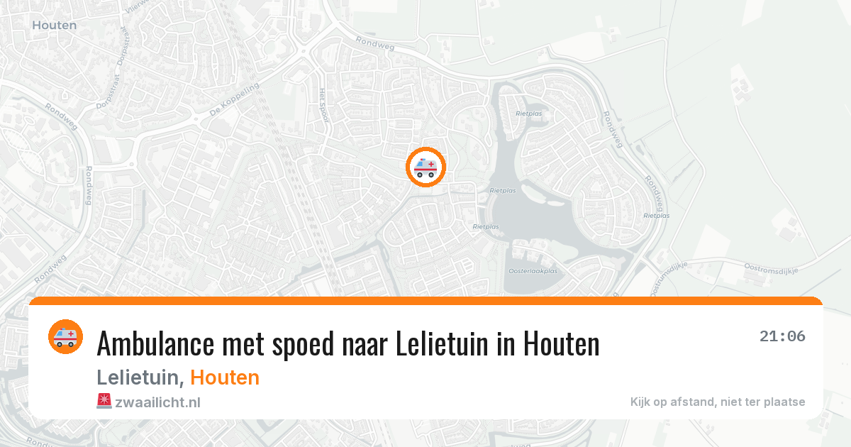 Ambulance met spoed naar Lelietuin in Houten — 25 jul 2026