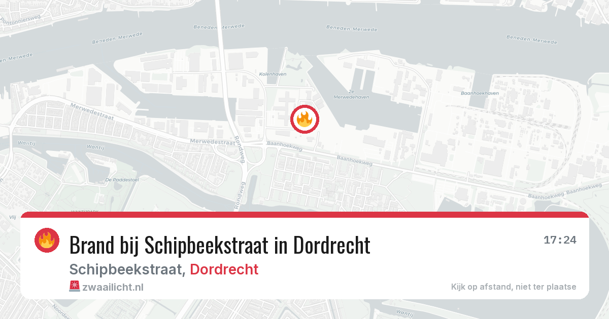 Brand bij Schipbeekstraat in Dordrecht — 28 jun 2026
