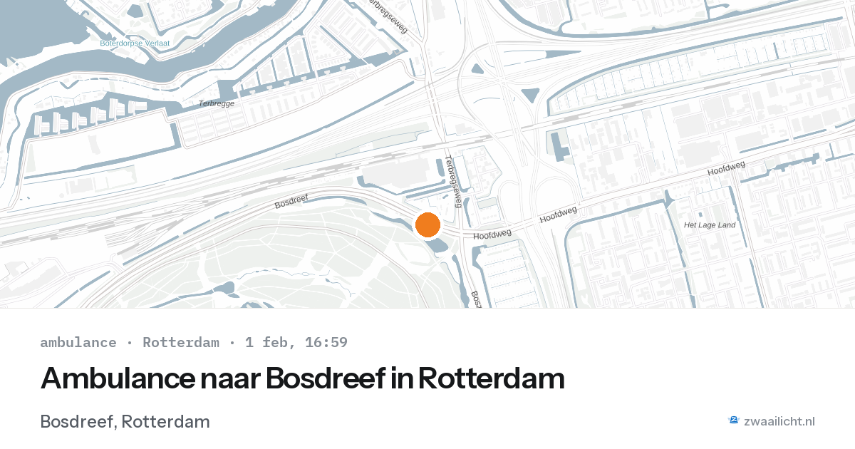 Ambulance naar Bosdreef in Rotterdam — 1 feb 2026