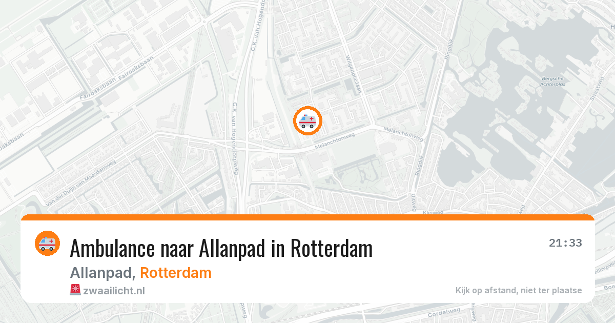 Ambulance naar Allanpad in Rotterdam — 29 jul 2026