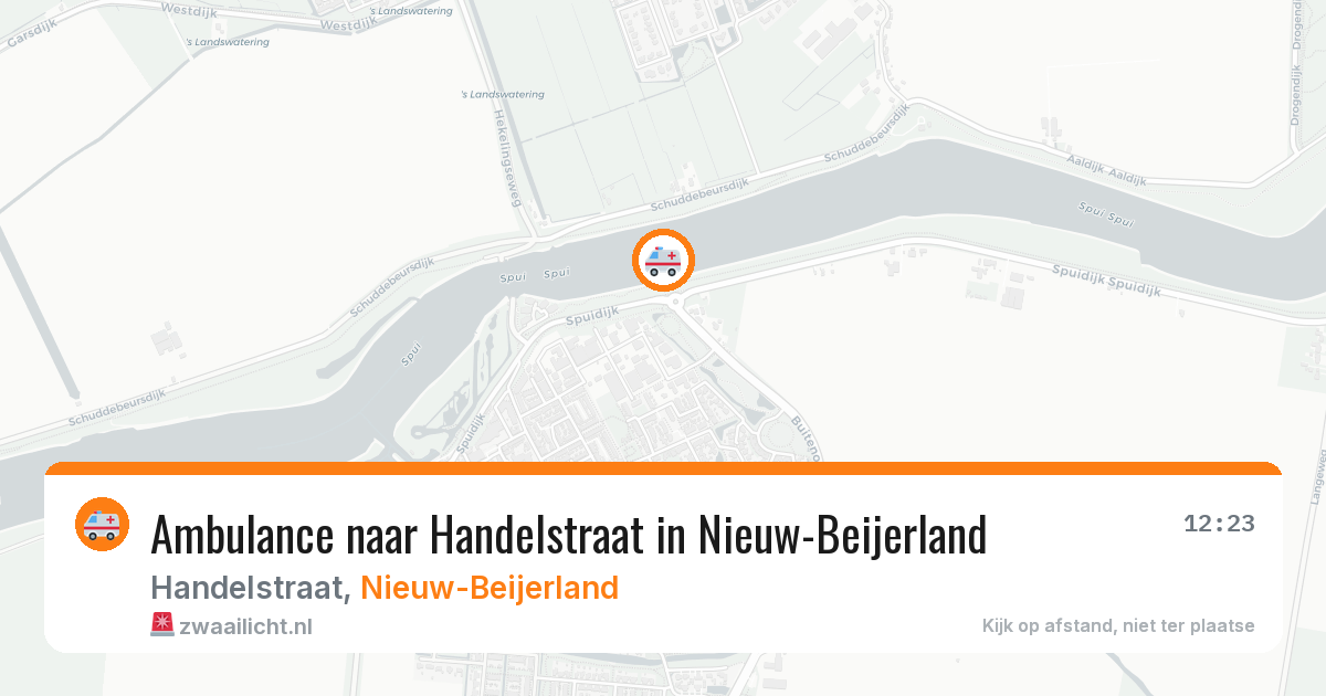 Ambulance naar Handelstraat in Nieuw-Beijerland — 16 jun 2026