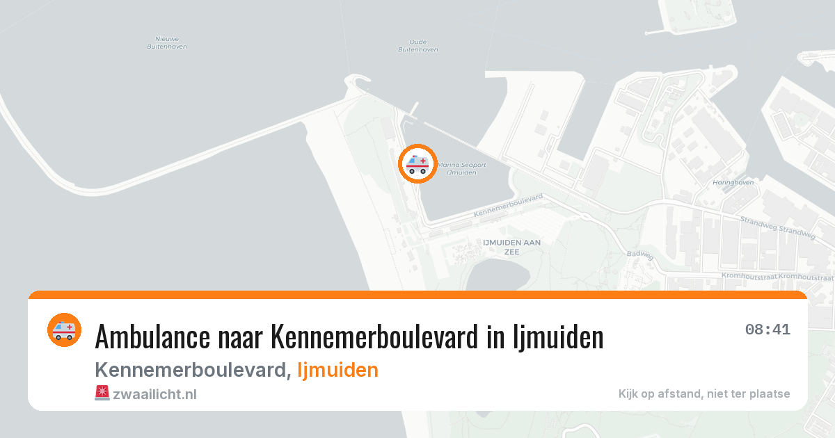 Ambulance naar Kennemerboulevard in Ijmuiden — 18 jun 2026